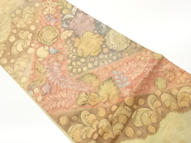 JAPANESE FUKURO OBI / MATELASSE / WOVEN TSUJIGAHANA